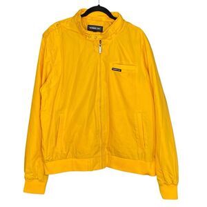 Members Only Mens Classic Iconic Racer Jacket Size 2X Front Zip w Pockets